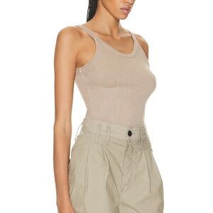 Citizens of Humanity Katia Ribbed Tank in Sandatlas XS $128